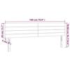 VidaXL Tête de Lit à LED Meuble de Chambre à Coucher Accessoire de Lit Double Tête de Cadre de Lit Intérieur Gris Foncé 3121767