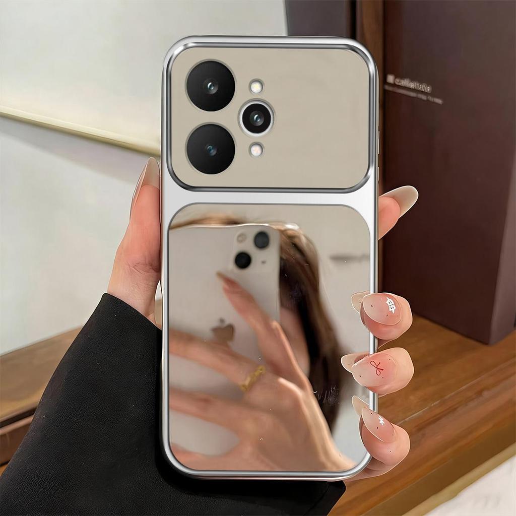Case for realme 15 5G,15 Pro 5G Trending Big Window Cover Mirror Phone Casing