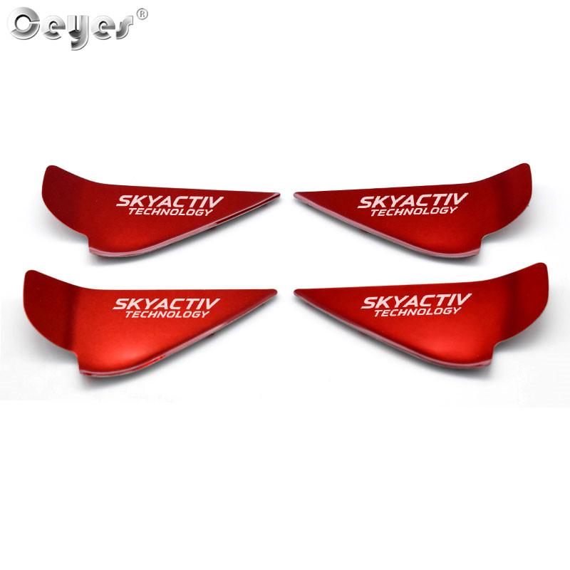 

Наклейка из нержавеющей стали для Mazda 3 6 BM CX3 CX 3 CX5 CX 5 CX7 CX9 Axela, внутренняя ручка двери автомобиля, крышка чаши красный