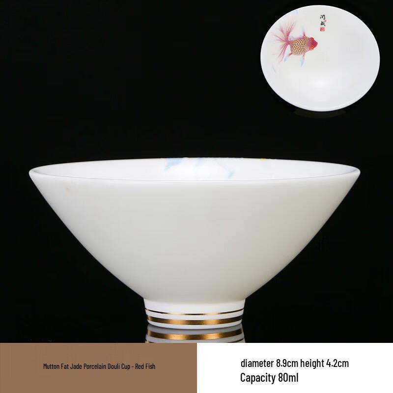 

Mutton-Fat Jade Porcelain Gongfu Tea Cup