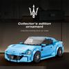 Non-Toxic 384Pcs Maserati Blue Sports Car Building Blocks Classic City Racing Model Bricks Desktop Decoration Toys For Kids Holiday Gifts