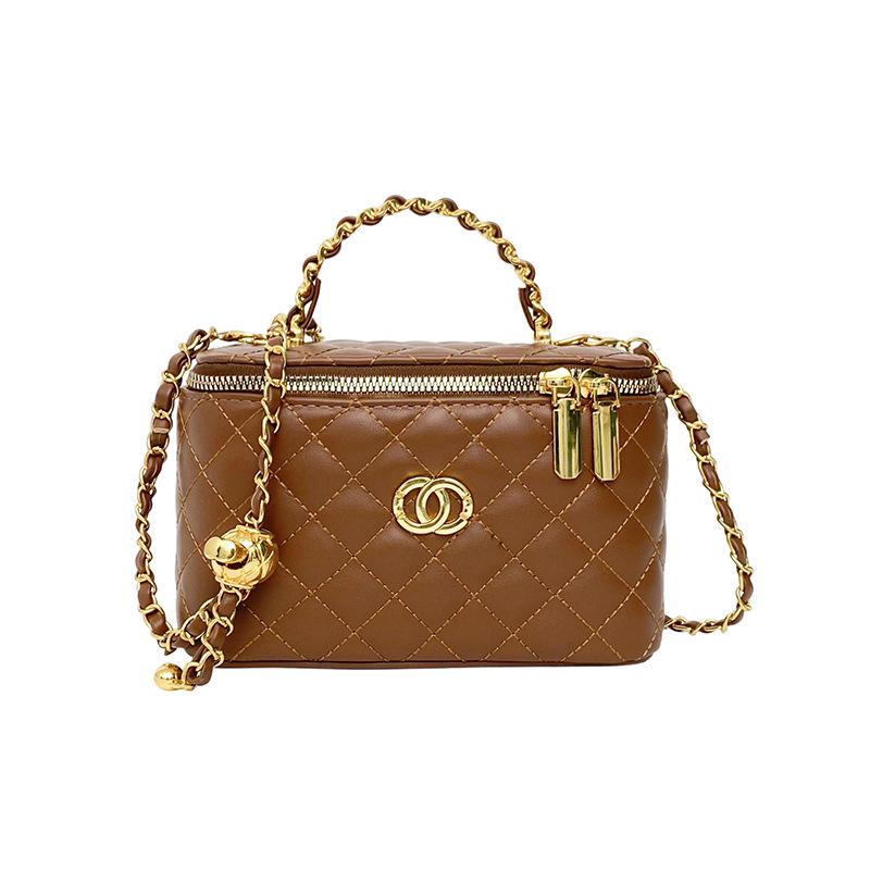 Plaid Women's Chain Bag - Autumn Design, High-End, Large Capacity Crossbody & Handbag