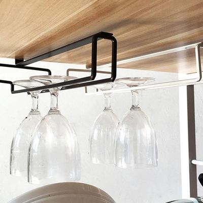  Wine Glass Rack Under Cabinet Goblet Holder for Home RV Mini Bar Kitchen Storage