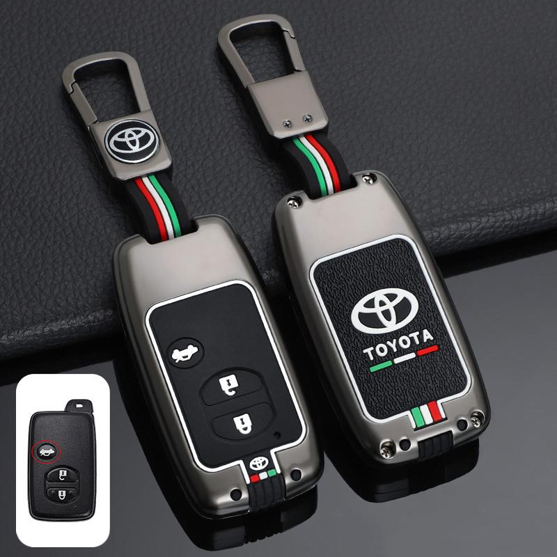 For Toyota 2026 Hot Hub Caps Zinc Alloy Car Smart Remote Key Cover Case Protector Shell For Toyota Camry Highlander Crown Prado