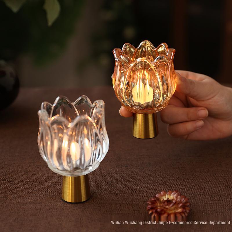 Luxury Glass Candle Holder for Romantic Dining Table Decor