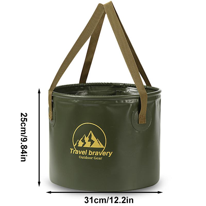 1 st 20L Vikbar Hink Camping Vattenförvaringsbehållare Bärbar Vikbar Fotbadbalja Tvättfat för Resor Vandring