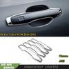 4X For Volvo XC90 2016- Chrome ABS Exterior Side Door Handle Frame Trim