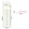 1pcs Macaron Color Sticky Strips 160 Sheets Fluorescent PET Transparent Memo Pad Index Stickers Office