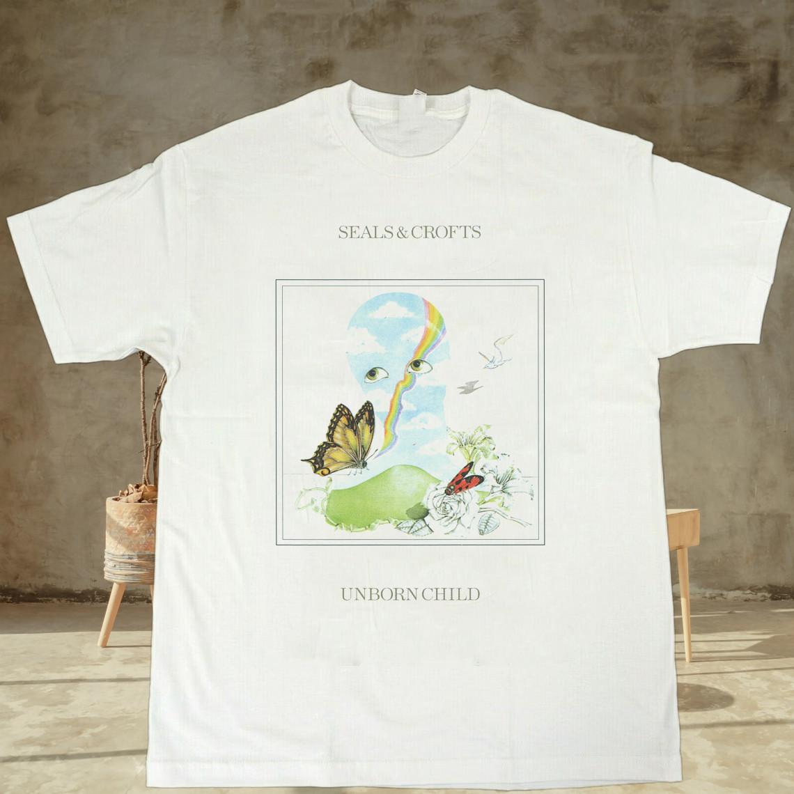 SEALS & CROFTS UNBORN CHILD White Cotton T Shirt Full Size S-5XL L