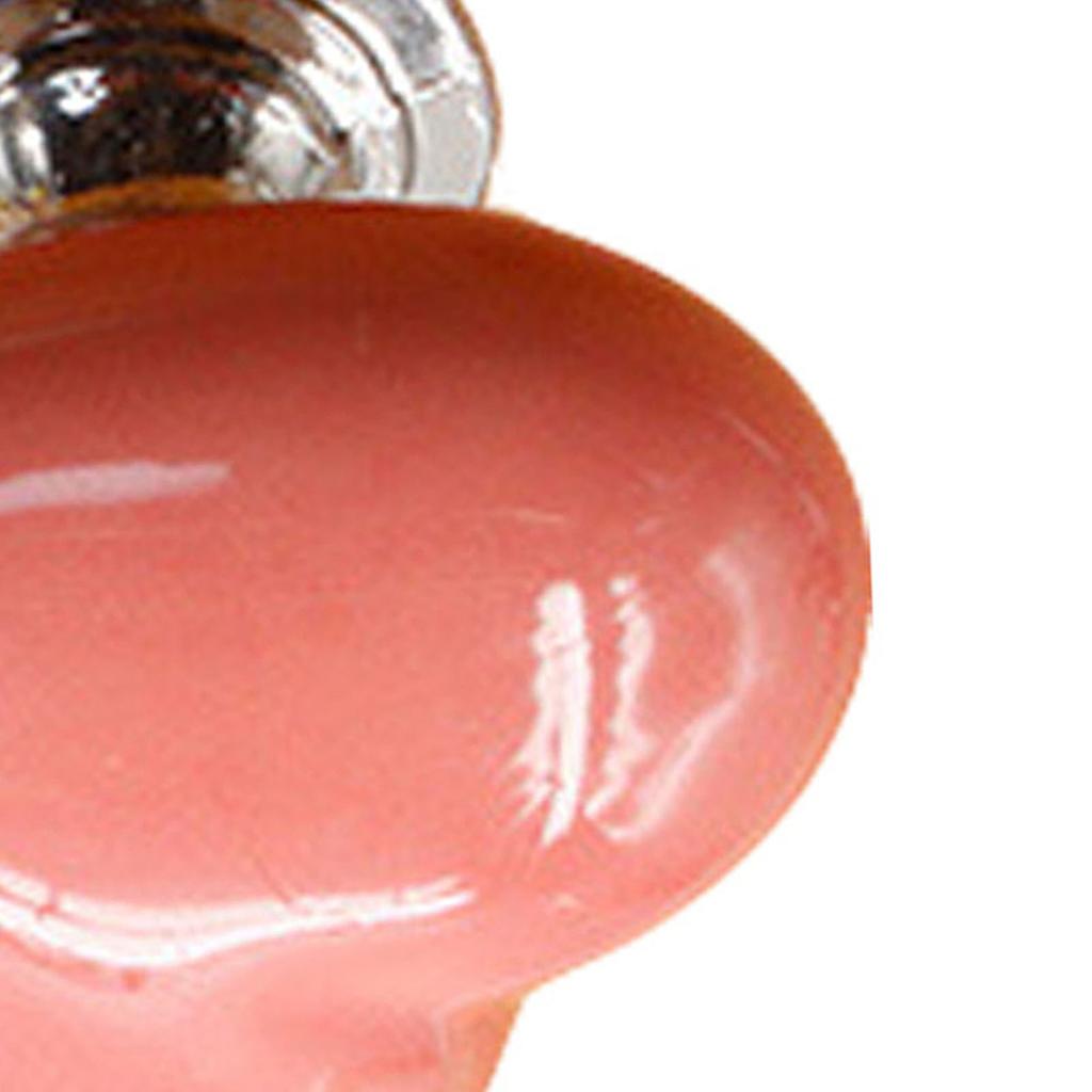 Heart Shape Ceramic Door Knob Drawer Cupboard Wardrobe Furniture Pull Handle (Red, S)