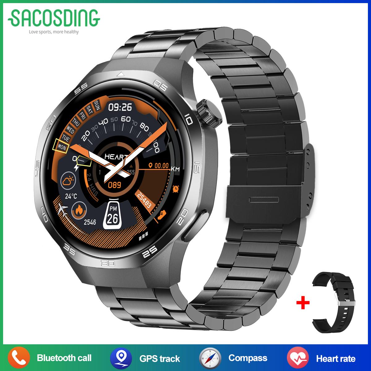 

Смарт-годинник Watch 5 Max для жінок 1,53 дюйма AMOLED NFC GPS Спортивна траєкторія Бездротова зарядка Чоловічий смарт-годинник Bluetooth-дзвінок 2026 чорний