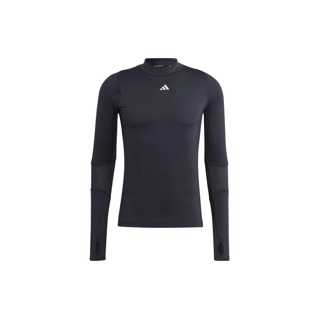 Adidas T Shirts Men's Black Half Turtleneck Moderate Straight Fit HY3811