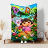 1pc Blanket D-Doras The Explorer Print Design, Lightweight Blanket for Sofa, Bed- Soft &Warm, Gift for All Seasons like Christmas, Halloween