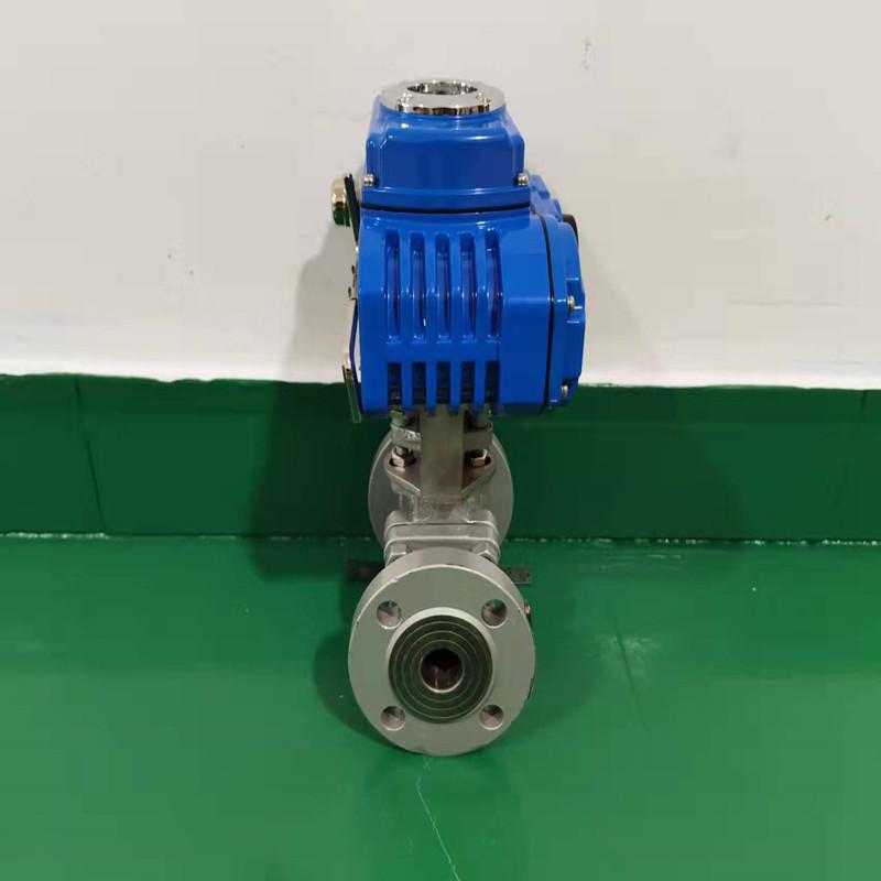 Electric High-Temperature Stainless Steel Ball Valve Q941F with Proportional Regulating and Cut-off Functions.