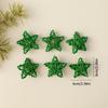 Christmas Wicker Decorations Star Heart Hanging Set For Festival Celebration