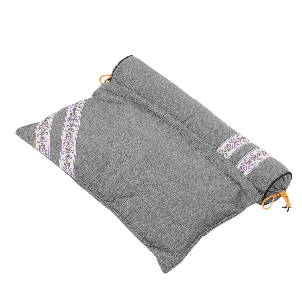 Travesseiro de Vértebra Cervical de Losna Alívio da Dor Elegante Travesseiro Rolinho de Pescoço para Dormir Cinza