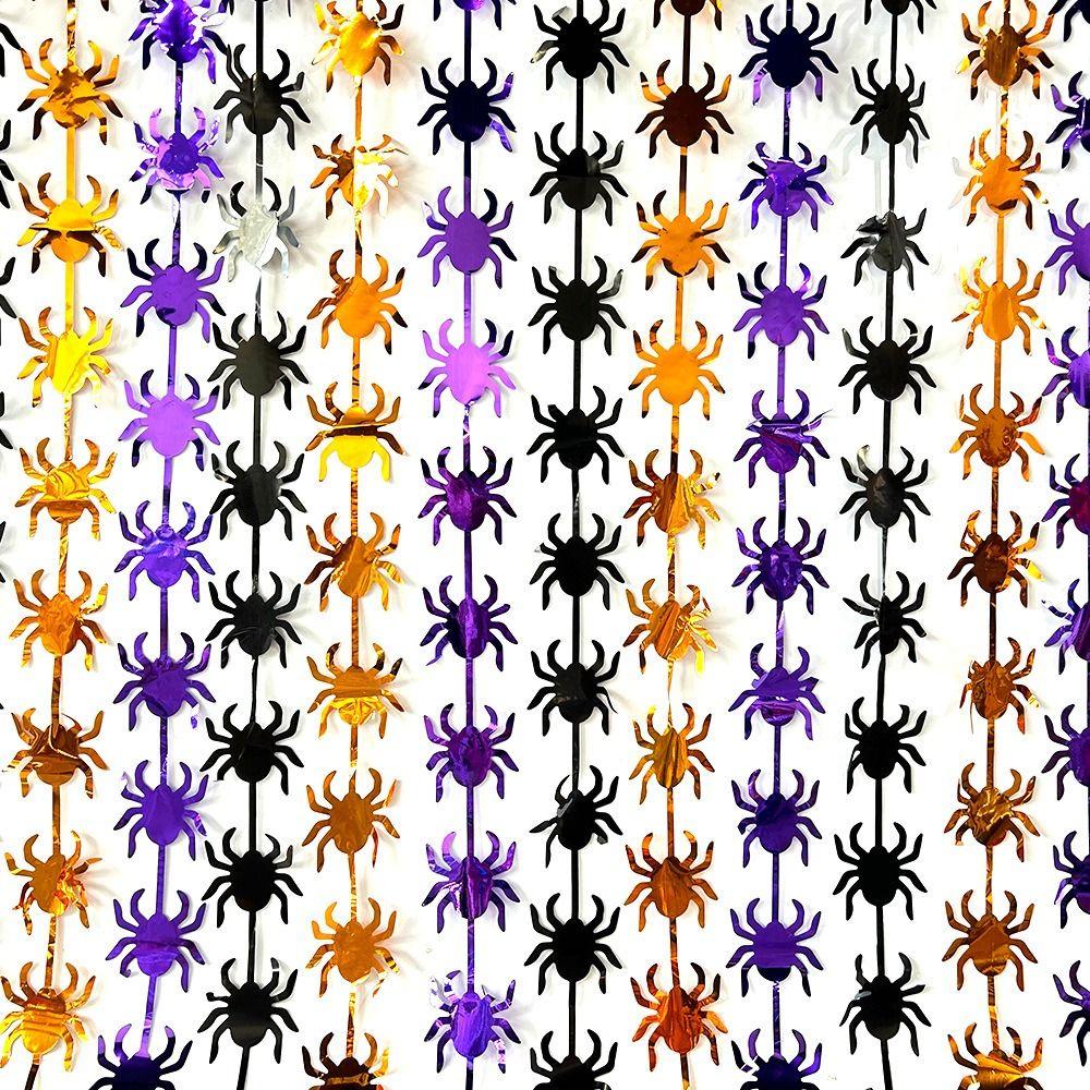 Plastic Halloween Rain Curtain Scary Party Curtain Wall Decor  Indoor Decoration