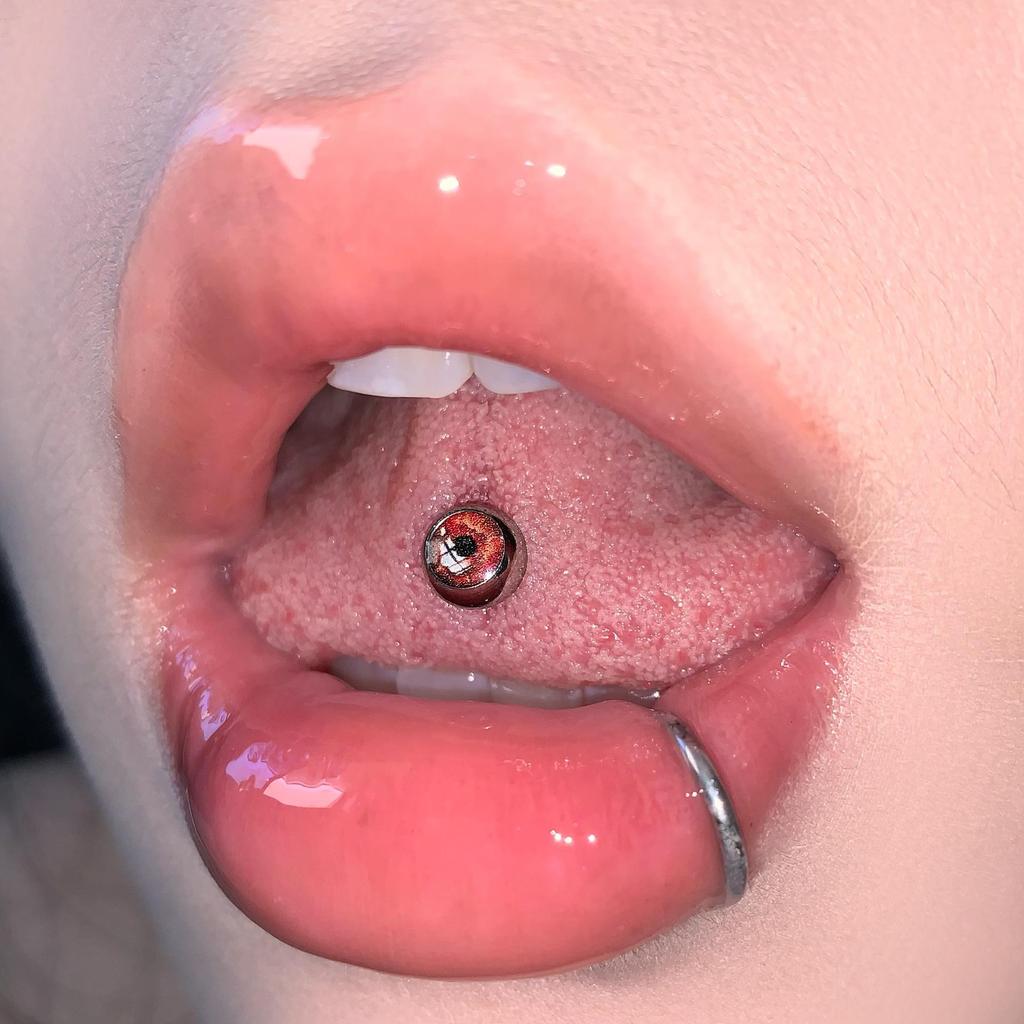 Sternenhimmel Magie Titan Zungenpiercing Schmuck