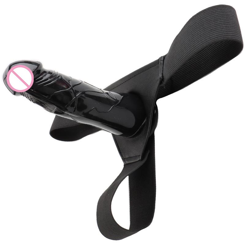 Hollow Dildo na pasku sprawi, że będziesz twardy Dildo big dick Sex zabawki prawdziwy Penis pasy Strapon uprząż dla mężczyzn nakładka na penisa fałszywy kogut