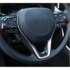 Carbon Fiber Steering Wheel Decor Trim For Toyota Corolla Cross -2024