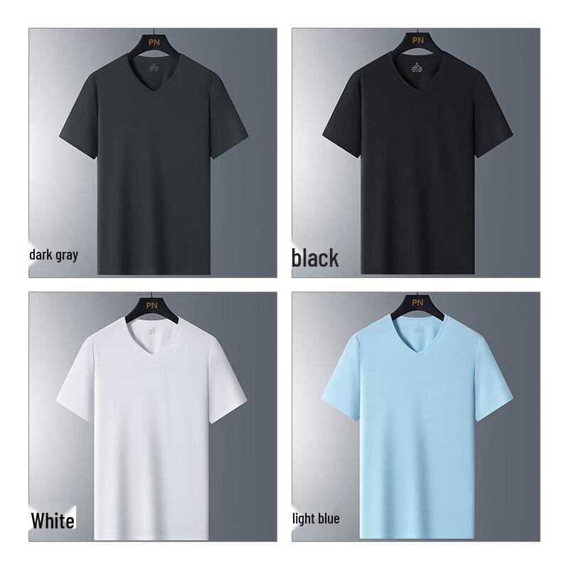 Jeanswest Men's Ice Silk Breathable Short-Sleeve T-Shirt