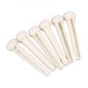 6Pcs Acoustic Guitar Bridge Pins Pegs Replacement Acoustic Guitar Plastic Bridge Saddle and Nut Guitar Bridge Pins