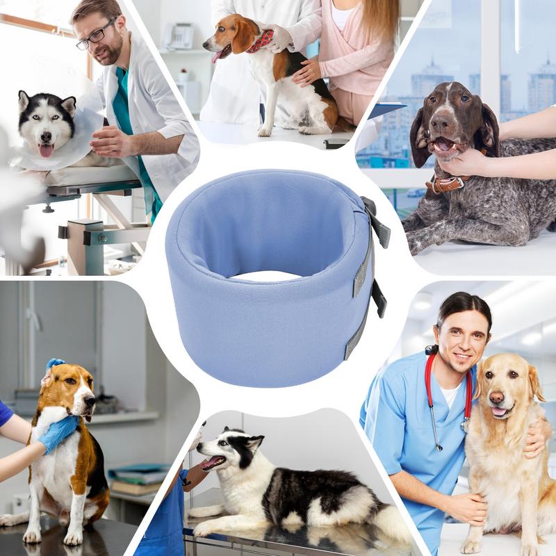 Pet Recovery Collar Adjustable Dog Anti Licking Collar Prevent Pets From Touching Stitches Wound Care Anti-Lick Shield Anti-Bite