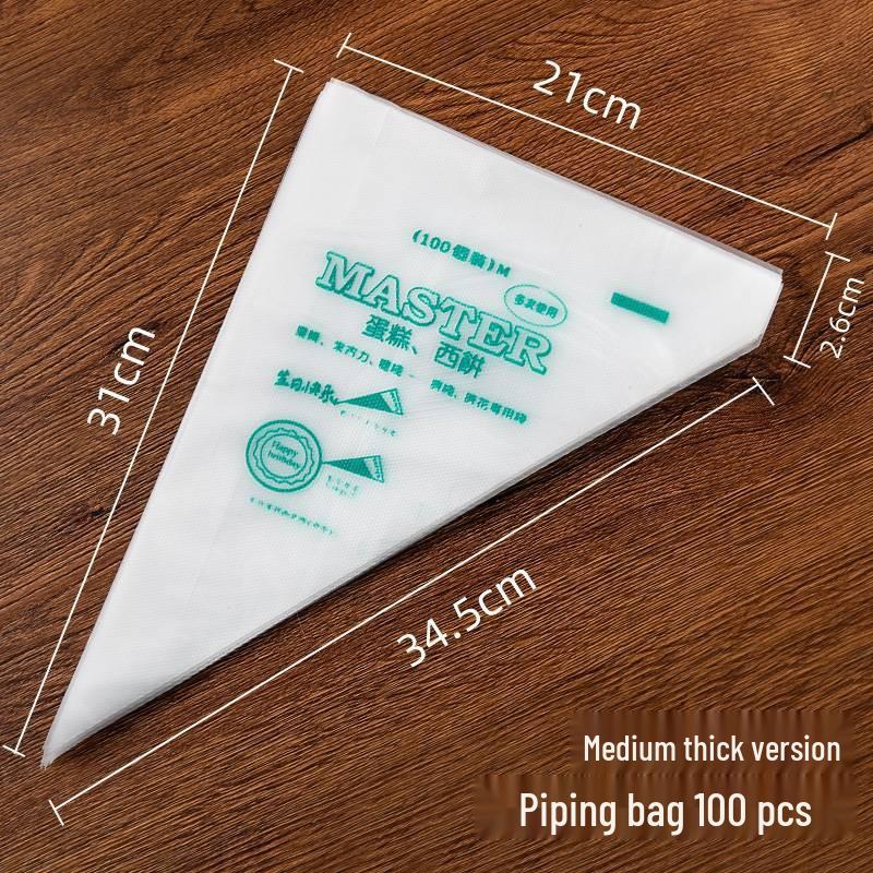 Thick Disposable Icing Bags: Large, Medium, Small - Cake, Cream, and Baby Food Decorating Tools
