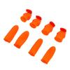 Silicone Thumb Knife Stainless Steel Thumb Knife Picker for Peel Pick Vegetables Pepper Beans