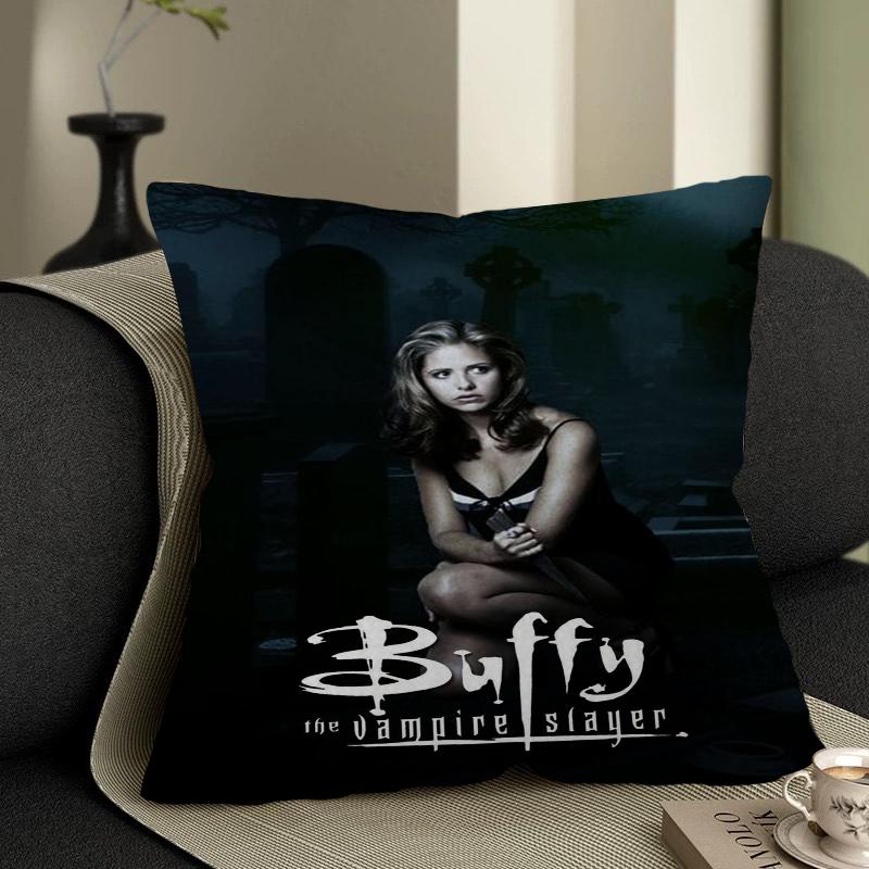 Buffy TV Series The Vampire Slayer Maple Design Cushion Cover Happy Autumn Harvest Decor Holiday Decorati Pillow Cover
