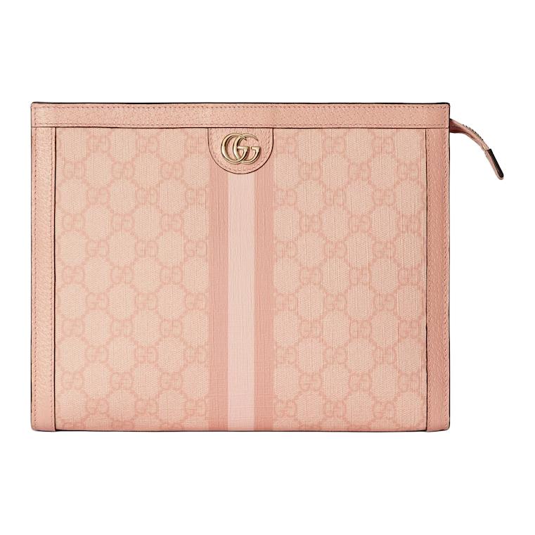 

Gucci Металевий Логотип Double G Supreme Полотно Клатч Жіночий клатч Темно-Рожевий 625549-FAD03-6241 Gift Set(Basic Set+Box+Shopping Bag)