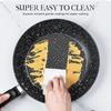 12-inch Nonstick Frying Pan Cooking Skillet with Lid No Toxic Egg Omelette Frying Pan Wok Pan with Heat-Resistant Handle