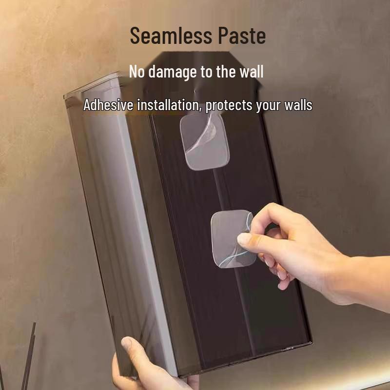 Nordic Style Wall-Mounted Tissue Storage Box for Bathroom