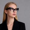New Fashionable Cat Eye Glasses for Women Anti Blue Light Computer Eyewear Trendy Luxury Frame