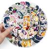 50pcs Q Version Demon Slayer Anime Stickers for Water Bottle, Phone, Tablet - Creative Japanese Cartoon Decoration, Waterproof