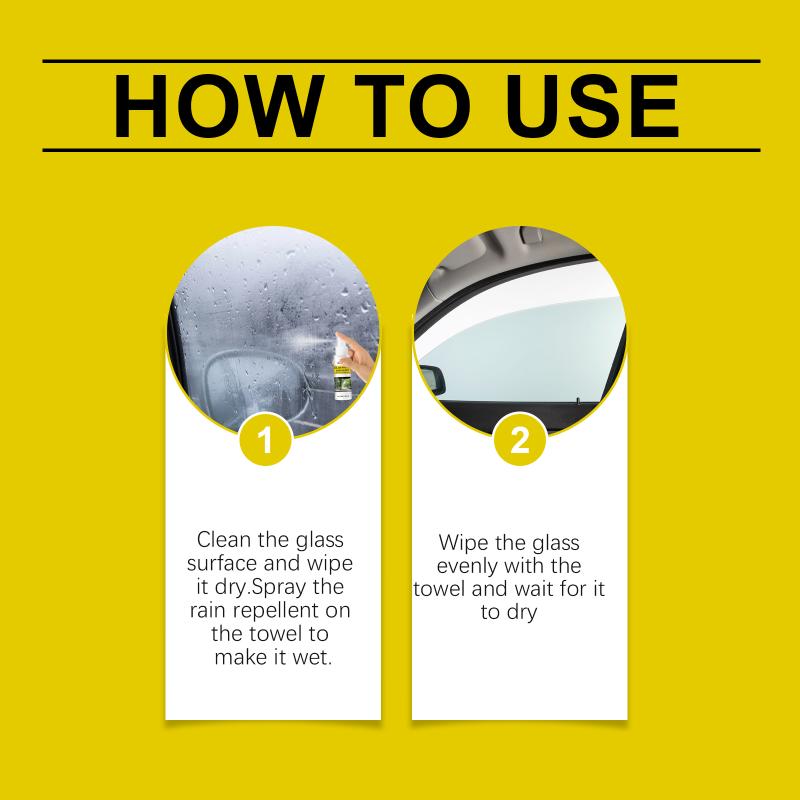 Anti Fog Car Windshield Cleaner Automotive Glass Water Repellent Easy To Apply Long Lasting Protection For Rainy Weather