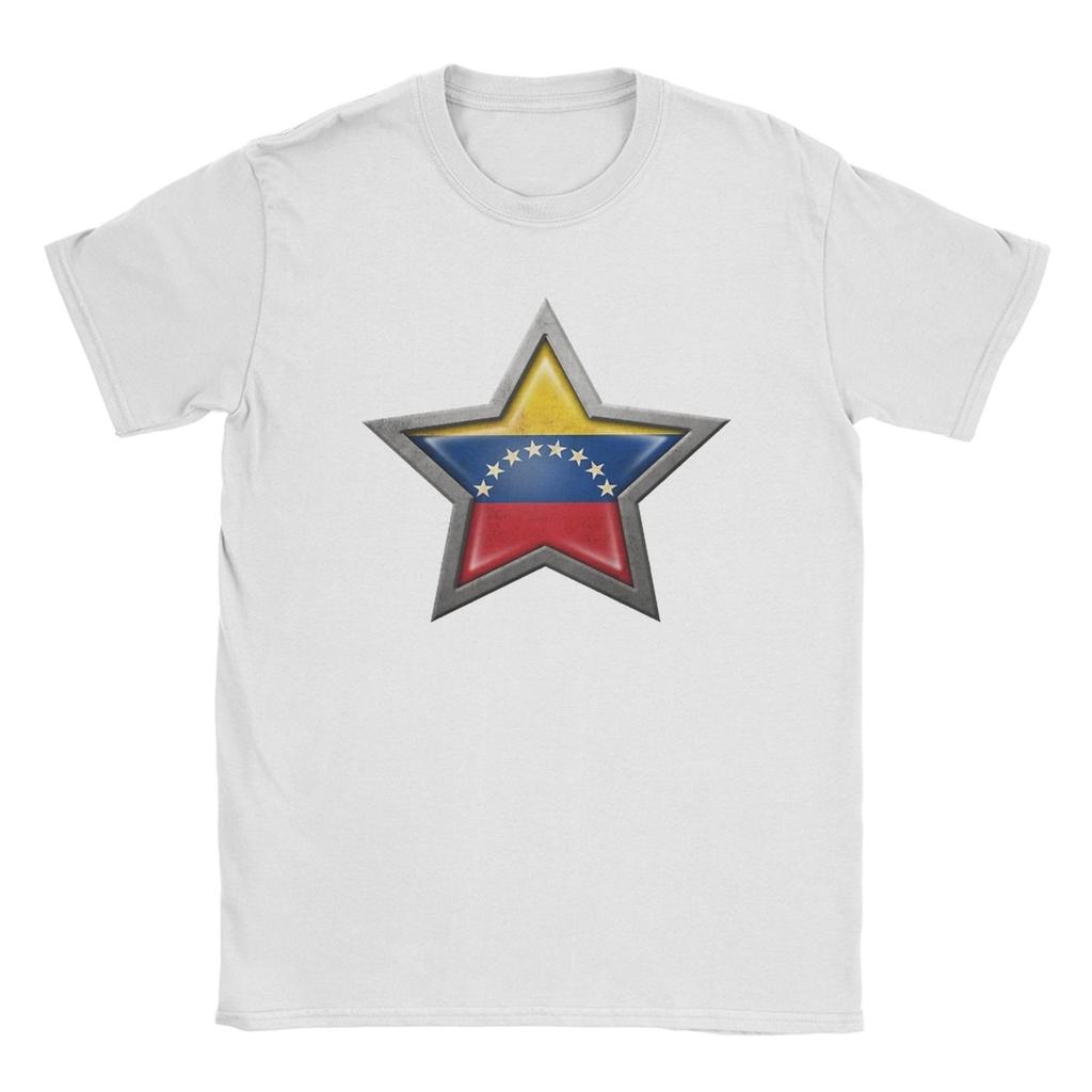 Venezuela Flag Venezuelan Unisex T Shirts Novelty Tees Short Sleeve Round Neck TShirts 100 Cotton Graphic Tops