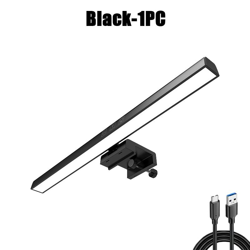 33cm LED Desk Lamp LED Computer PC Monitor Screen Light Bar Stepless Dimming Reading USB Powered Hanging Table Lamp