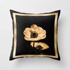Fashionable and Simple Geometric Golden Peach Leather Velvet Pillow Case Car Sofa Cushion Pillow Backrest Lazy Man
