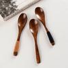 3Pcs Small Wooden Spoon Kitchen Spice Sugar Salt Spoon Mini Wood Spoon for Honey Ice Cream Tea Coffee Spoon Wooden Tableware