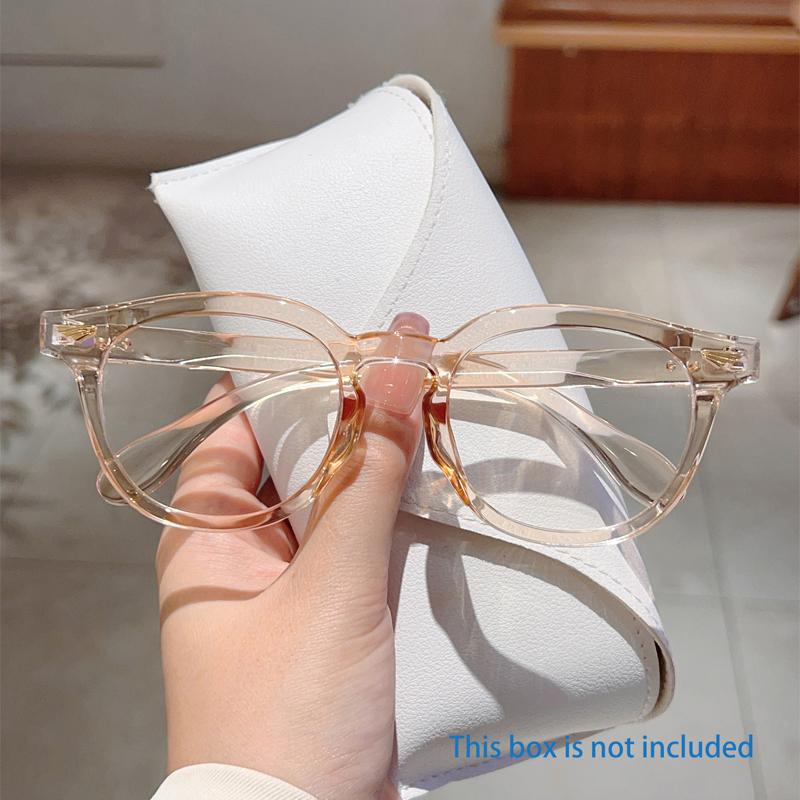 Vintage Round Glasses Women New Fashion Candy Color Rim Blue Light Blocking Optical Frames Trendy Korean Style Eyeglasses