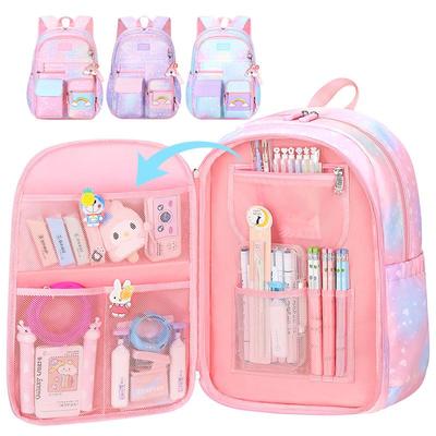 Mochila escolar para niños, mochilas escolares lindas para niñas, mochilas arcoíris impermeables