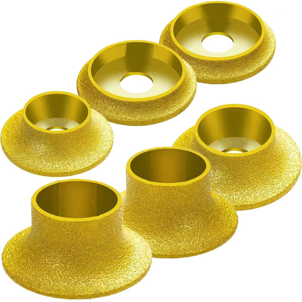 74mm*20 Brazing Diamonds Marble Edging Discs Angle Grinder Grinding Wheel 1/4 Round Hand Profile Wheel