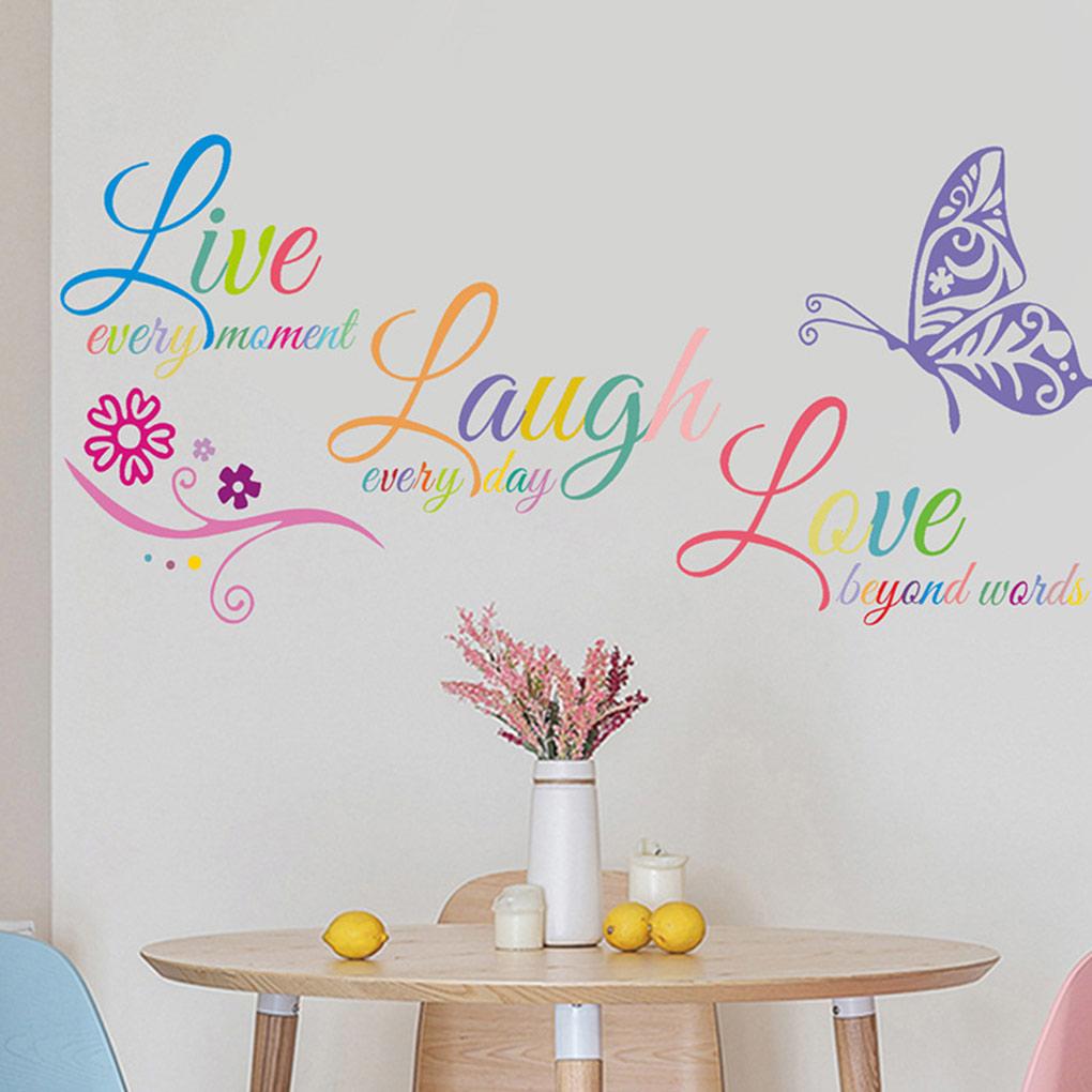 Wall Sticker Colorful DIY Decal Wallpaper Self Adhesive Removable Household Living Room TV Background Decoration