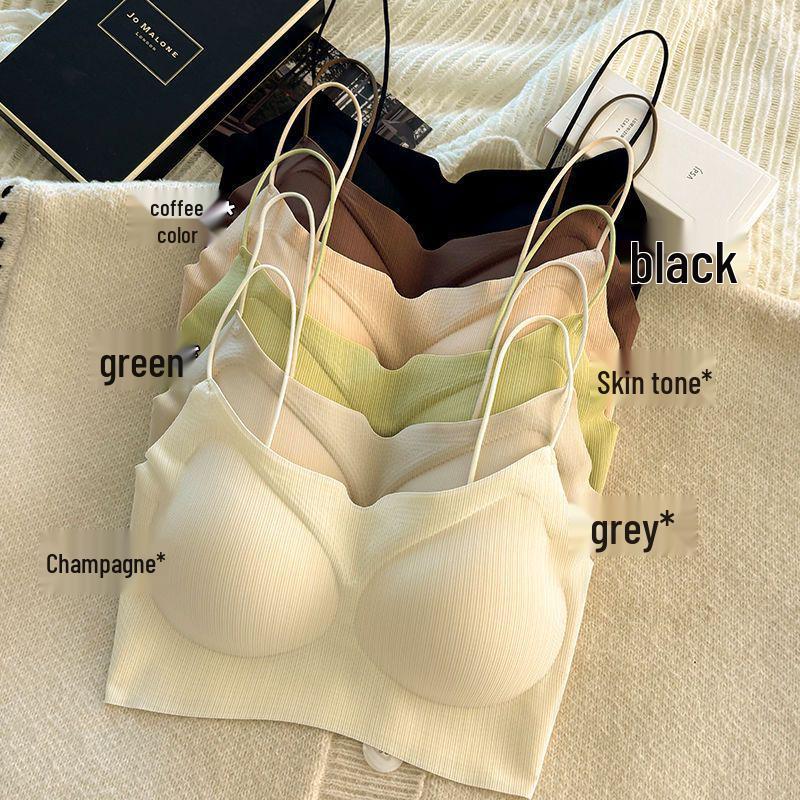 Invisible Seamless Push-Up Camisole Bandeau Bra for Small Busts