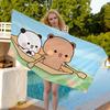 Niedźwiedź Panda B-Bubu-Dudu Anime Kreskówka Anime Ręcznik Plażowy Kąpielowy Miękki Chłonny Ścierka Prezenty dla Dzieci Na Kemping Siłownia