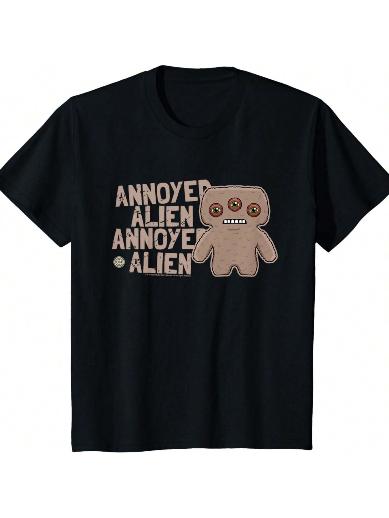 

Детская футболка Fuggler Коричневый Раздраженный Инопланетянин M чёрный