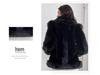European and American Style Mid-Length Imitation Mink Fur Coat for Women