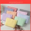 Modern Striped Polyester Toiletry Bag With Breathable Design For Travel And Daily Use