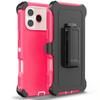 Heavy Duty Hybrid 3IN1 Ott Defender Case For iPhone 17 16 15 14 Plus 13 12 Pro Max Air 17e 16e Shockproof PC Cover With Clip